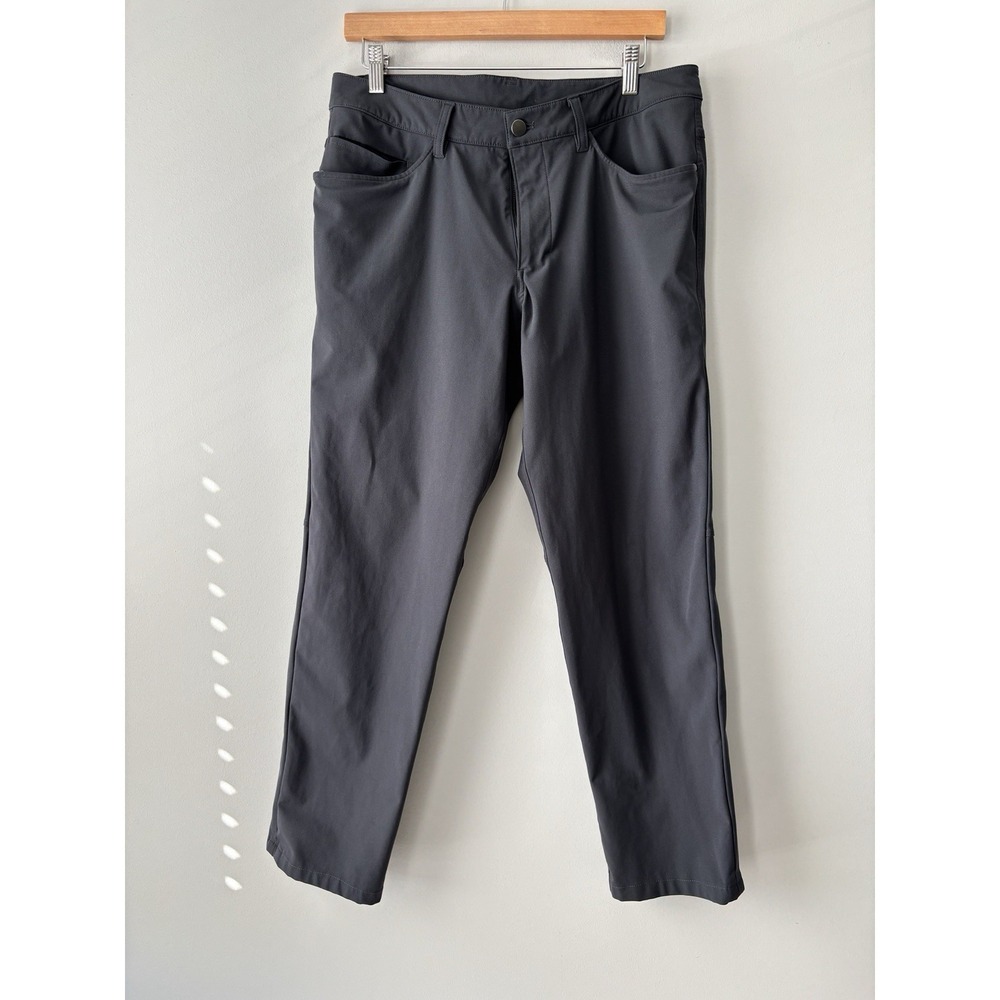 Lululemon ABC Pant Classic Mens 32x30 Charcoal Warpstreme Performance 5-Pocket